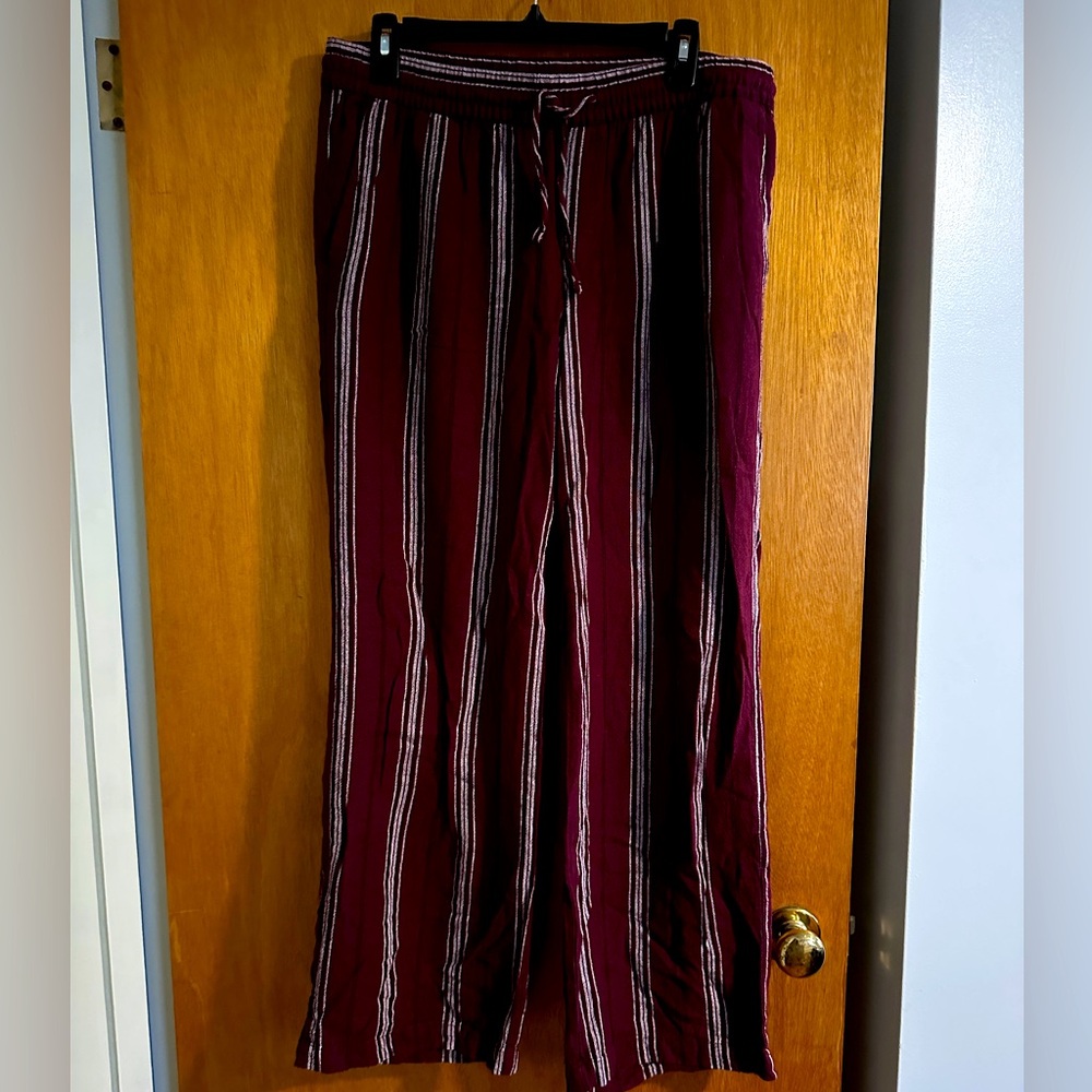 Old Navy red striped pants